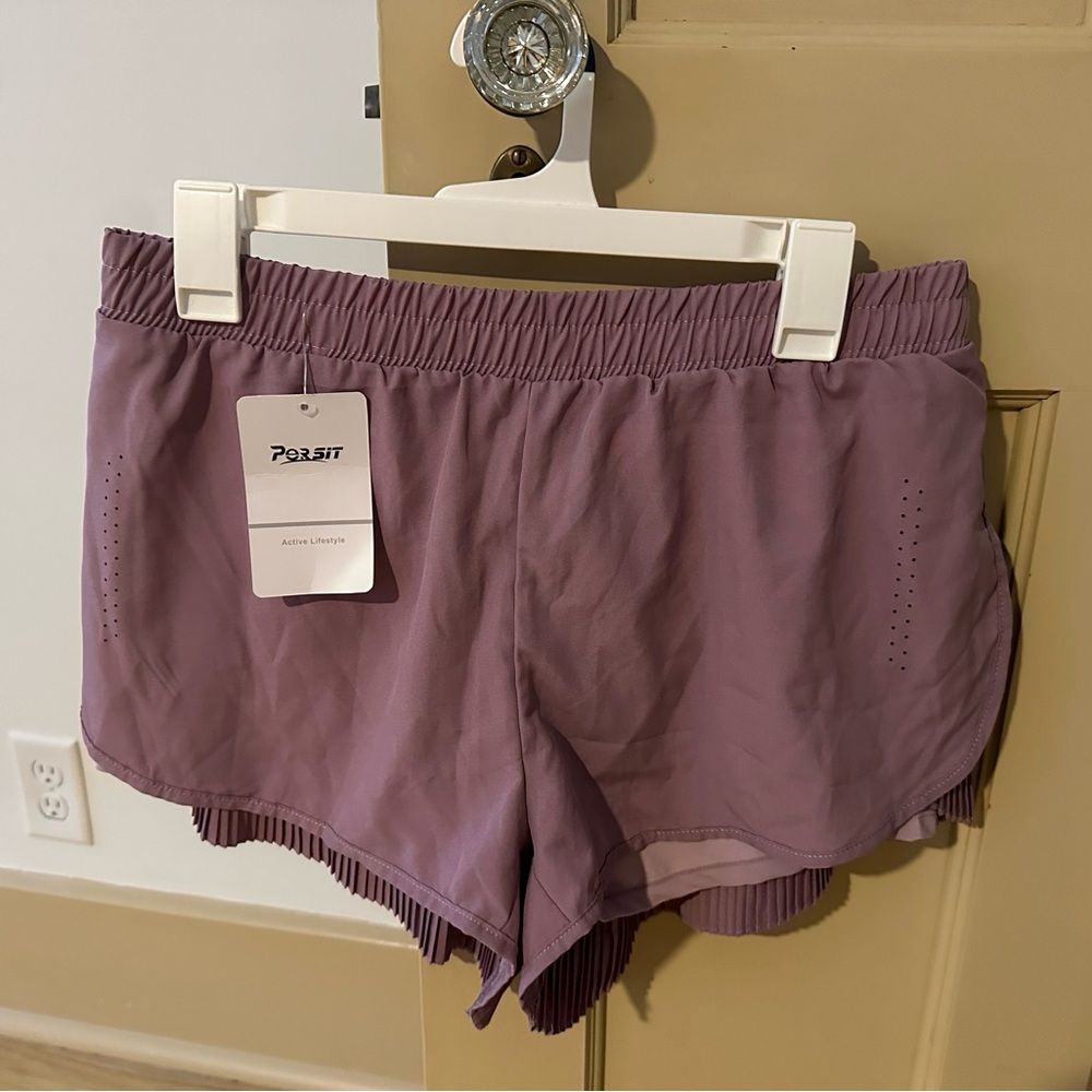 Women's Purple Athletic Shorts